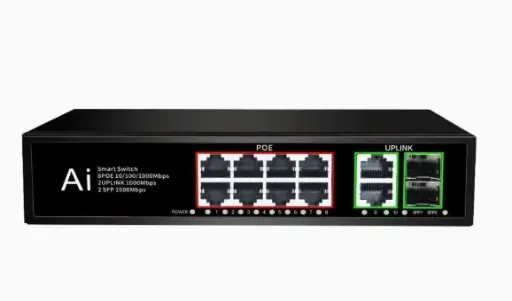 [OFS-PE-DT10-N] AI Poe switch (cctv)